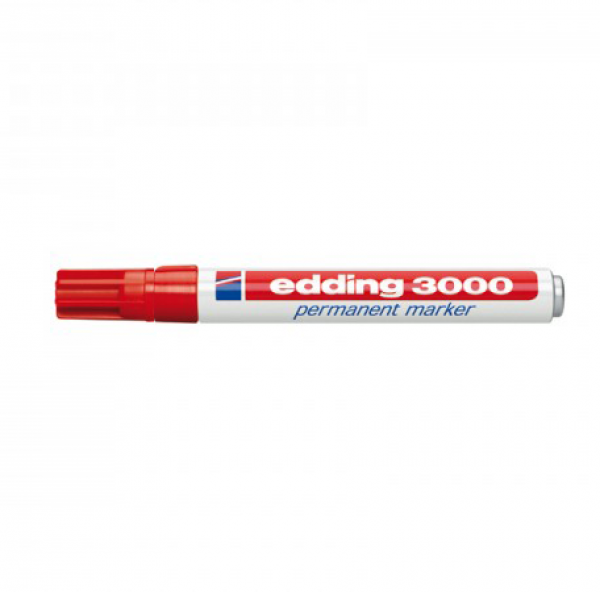 Permanentmarker edding 3000 rot