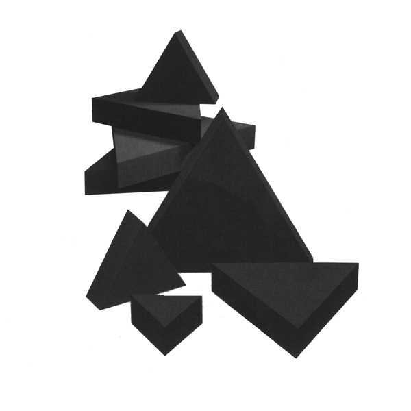 Display-Triangel Set schwarz